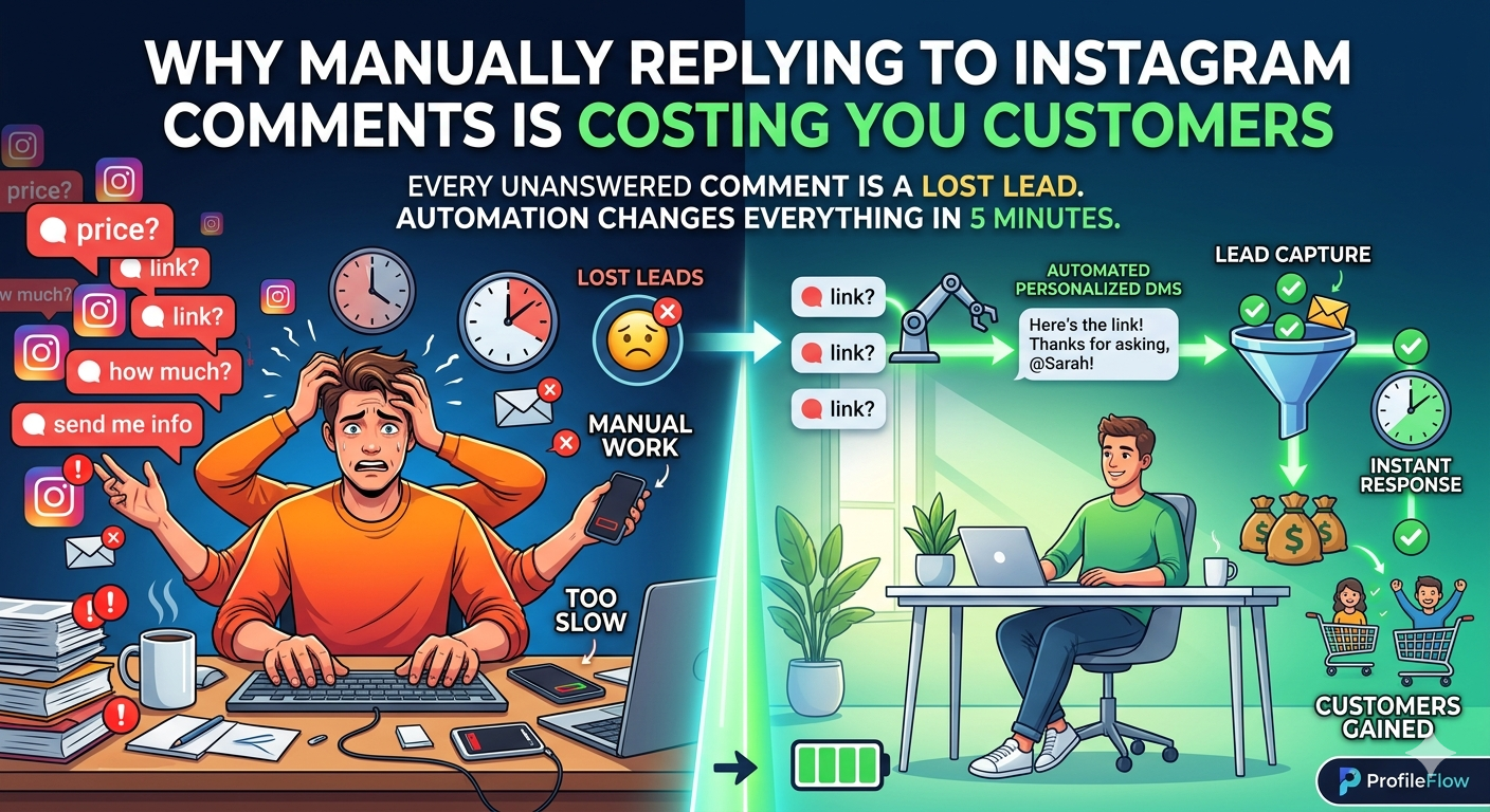 Why Manually Replying to Instagram Comments Is Costing You Customers